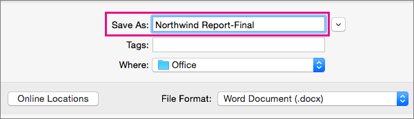 ms word 2011 for mac not saving my documents
